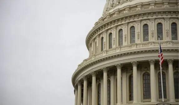 A close up of the capitol building in Washington D.C.